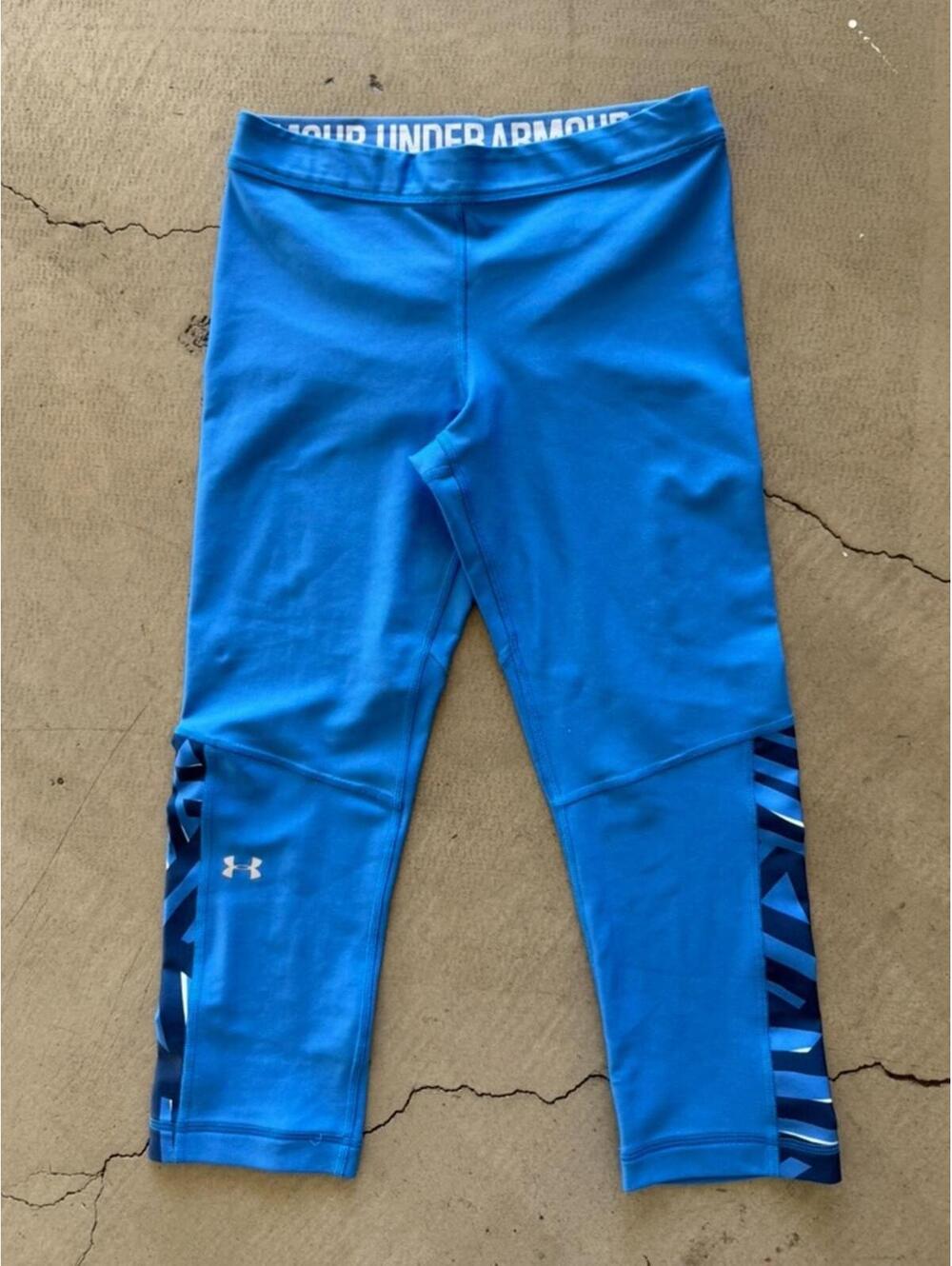Under Armour / HeatGear Compression Capri Leggings / Blue